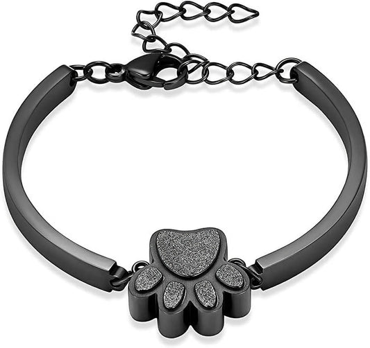 Joyería De Cremación De Mascotas Para Cenizas Para Perro/Gato, Pulsera De Urna De Recuerdo Para Mujer Y Hombres, Regalo Conmemorativo De Acero Inoxidable Para La Pérdida De Un Querido Amigo Peludo Con Kit De Relleno Y Caja De Regalo