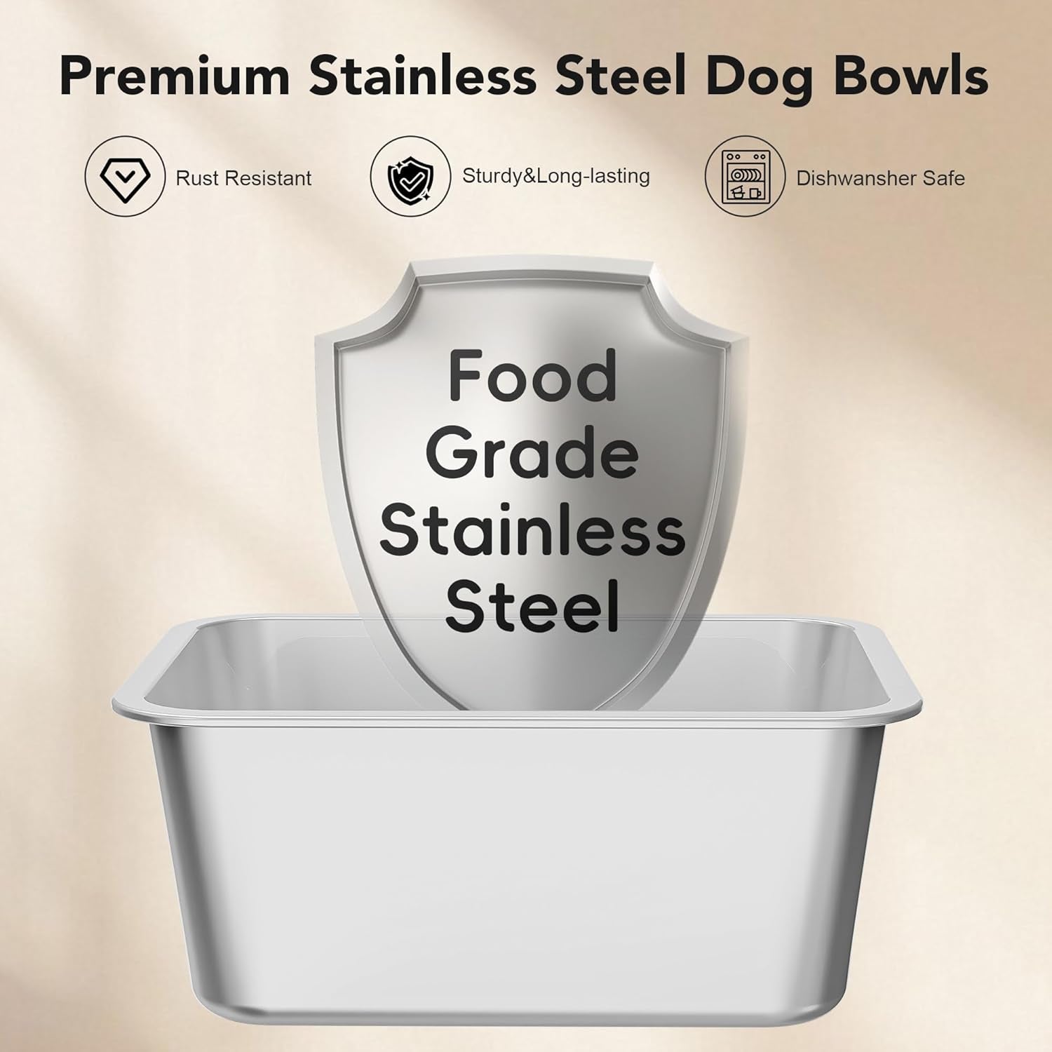 Stainless Steel Dog Water Bowl